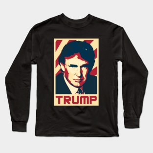 Donald Trump Retro Propaganda Long Sleeve T-Shirt